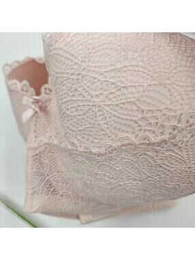 Déesse Lingerie 42G Pretty Soft Pink Lace Underwire Bra Multi Hook Closure